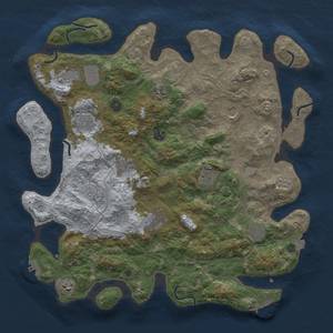 Thumbnail Rust Map: Procedural Map, Size: 4250, Seed: 560695542, 19 Monuments