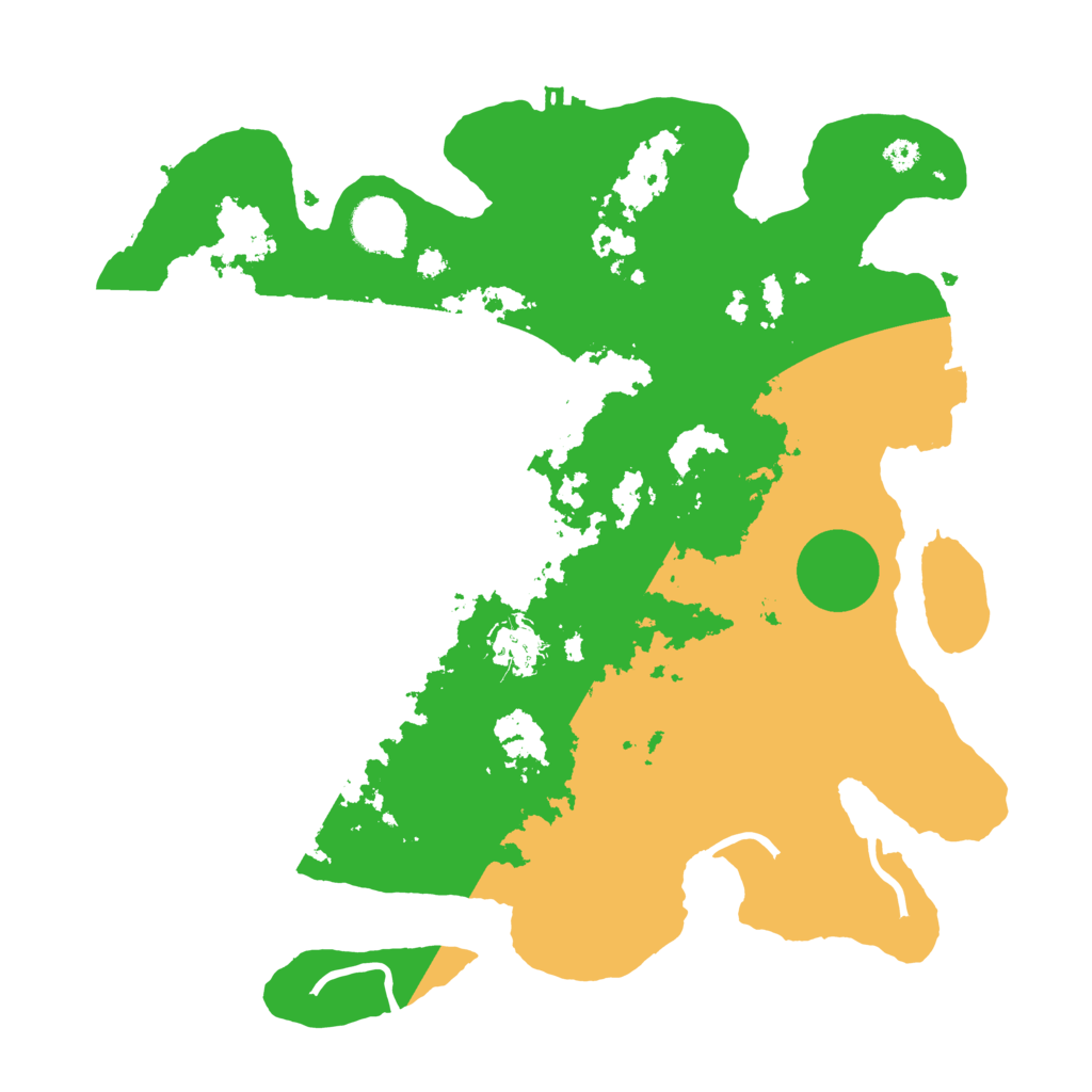 Biome Rust Map: Procedural Map, Size: 3500, Seed: 2465412