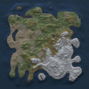 Thumbnail Rust Map: Procedural Map, Size: 3800, Seed: 8083, 17 Monuments