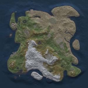 Thumbnail Rust Map: Procedural Map, Size: 3500, Seed: 481329485, 16 Monuments