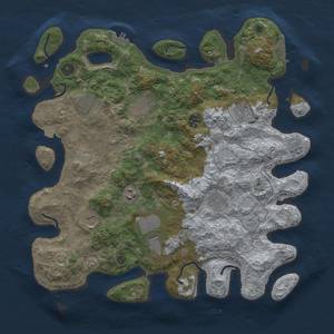Thumbnail Rust Map: Procedural Map, Size: 4000, Seed: 318174827, 17 Monuments