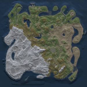 Thumbnail Rust Map: Procedural Map, Size: 4250, Seed: 3453, 15 Monuments