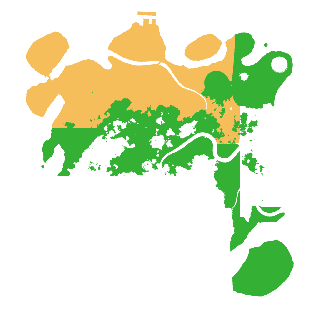Biome Rust Map: Procedural Map, Size: 3500, Seed: 1254977455