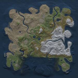 Thumbnail Rust Map: Procedural Map, Size: 4250, Seed: 41126345, 16 Monuments