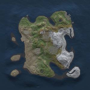 Thumbnail Rust Map: Procedural Map, Size: 2500, Seed: 1526647832, 9 Monuments