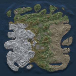 Thumbnail Rust Map: Procedural Map, Size: 4250, Seed: 116609513, 19 Monuments