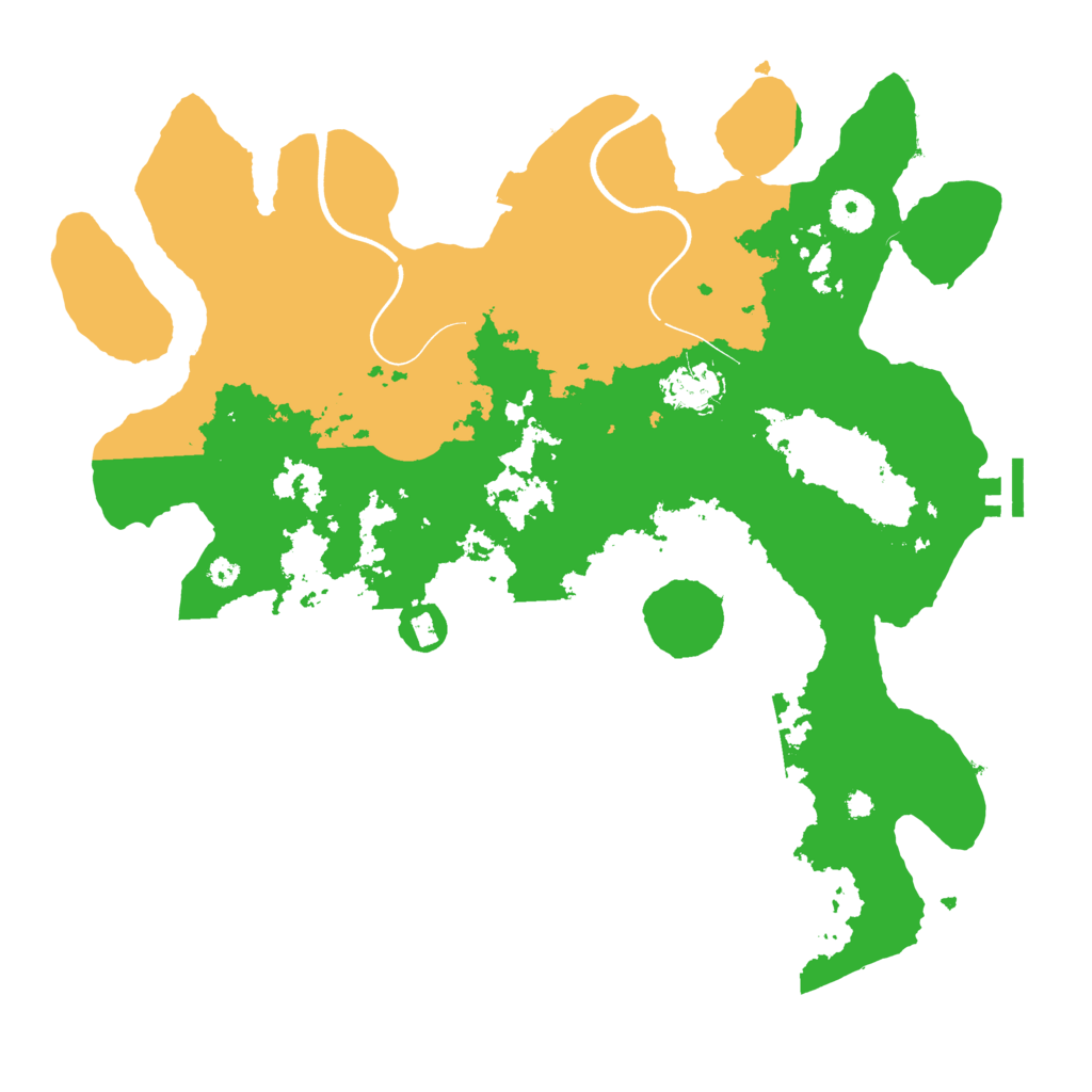 Biome Rust Map: Procedural Map, Size: 3750, Seed: 741122