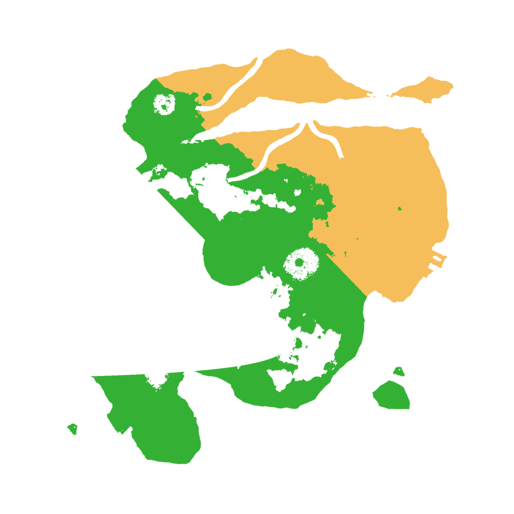 Biome Rust Map: Procedural Map, Size: 2400, Seed: 1721135698