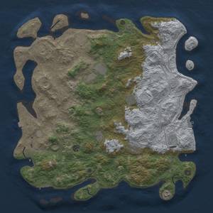 Thumbnail Rust Map: Procedural Map, Size: 4800, Seed: 930025807, 19 Monuments