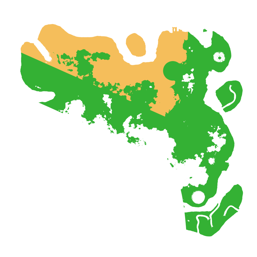 Biome Rust Map: Procedural Map, Size: 3500, Seed: 192240175