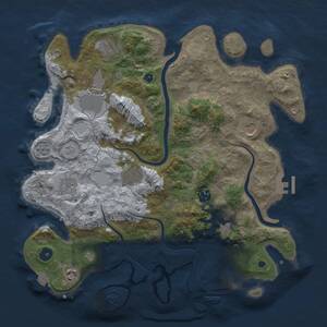Thumbnail Rust Map: Procedural Map, Size: 3750, Seed: 572507090, 15 Monuments