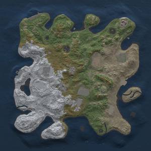 Thumbnail Rust Map: Procedural Map, Size: 3500, Seed: 4567786, 15 Monuments