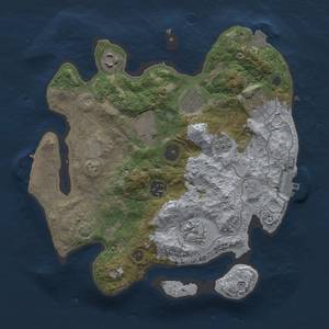 Thumbnail Rust Map: Procedural Map, Size: 3000, Seed: 227214279, 15 Monuments