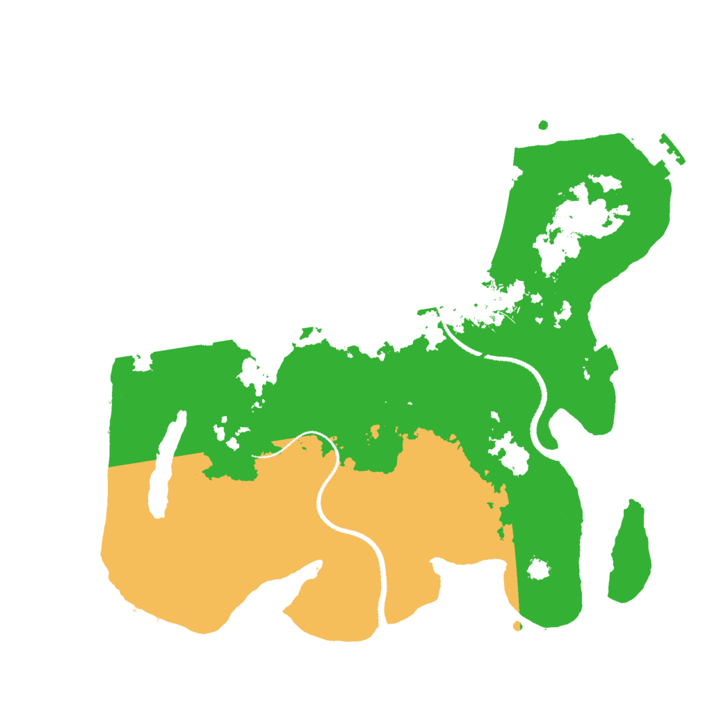 Biome Rust Map: Procedural Map, Size: 3000, Seed: 389645082