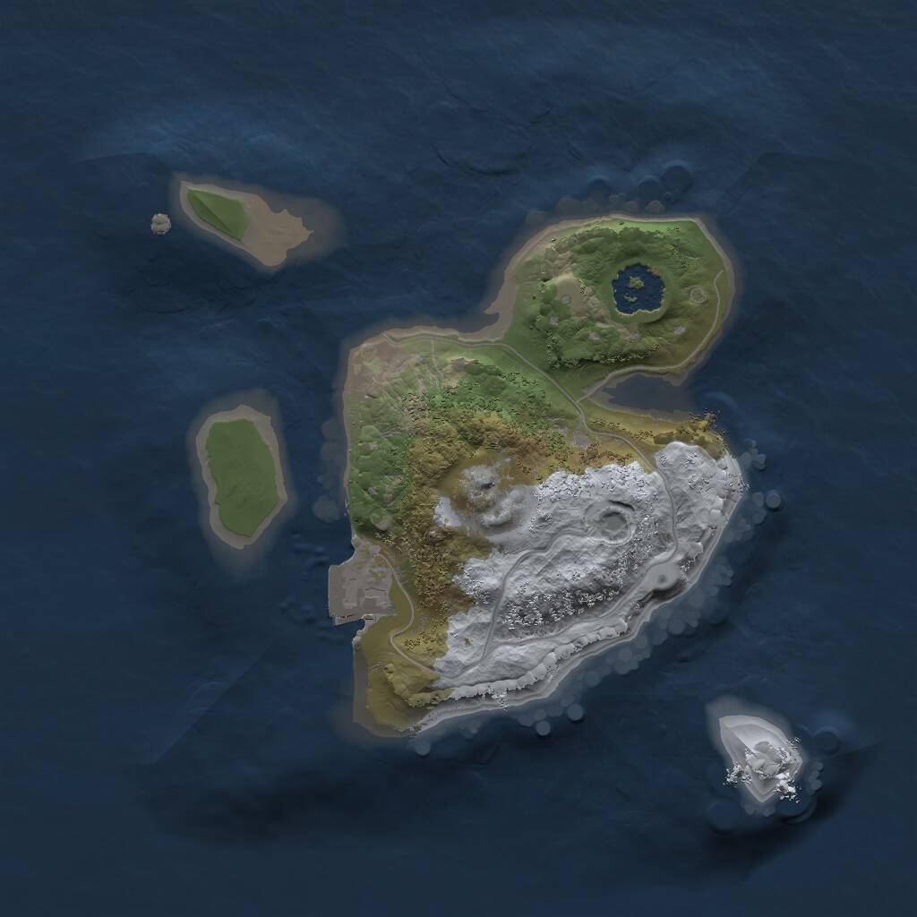 Rust Map: Procedural Map, Size: 1800, Seed: 1730186697, 1 Monuments