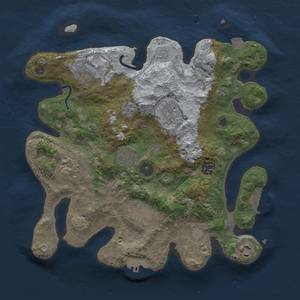 Thumbnail Rust Map: Procedural Map, Size: 3250, Seed: 154889124, 16 Monuments