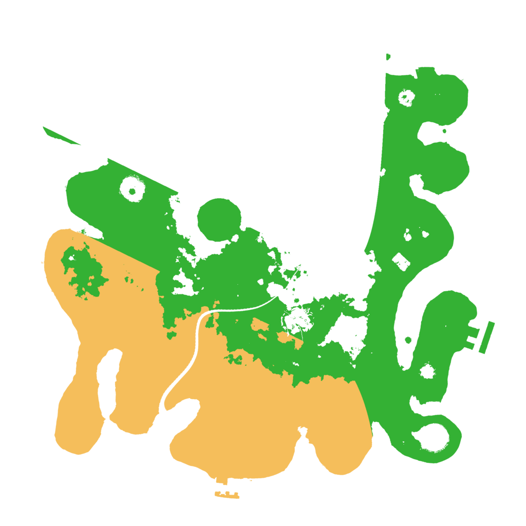 Biome Rust Map: Procedural Map, Size: 3250, Seed: 154889124