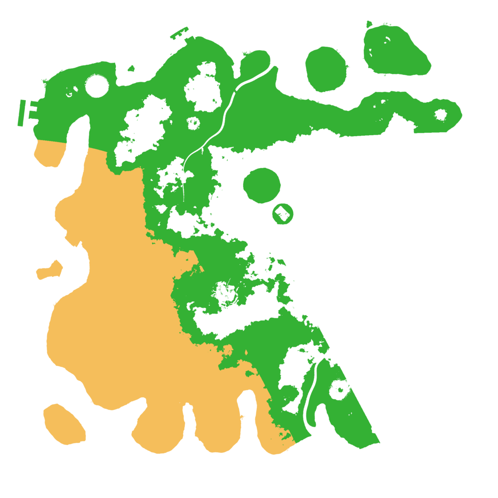 Biome Rust Map: Procedural Map, Size: 3800, Seed: 253432