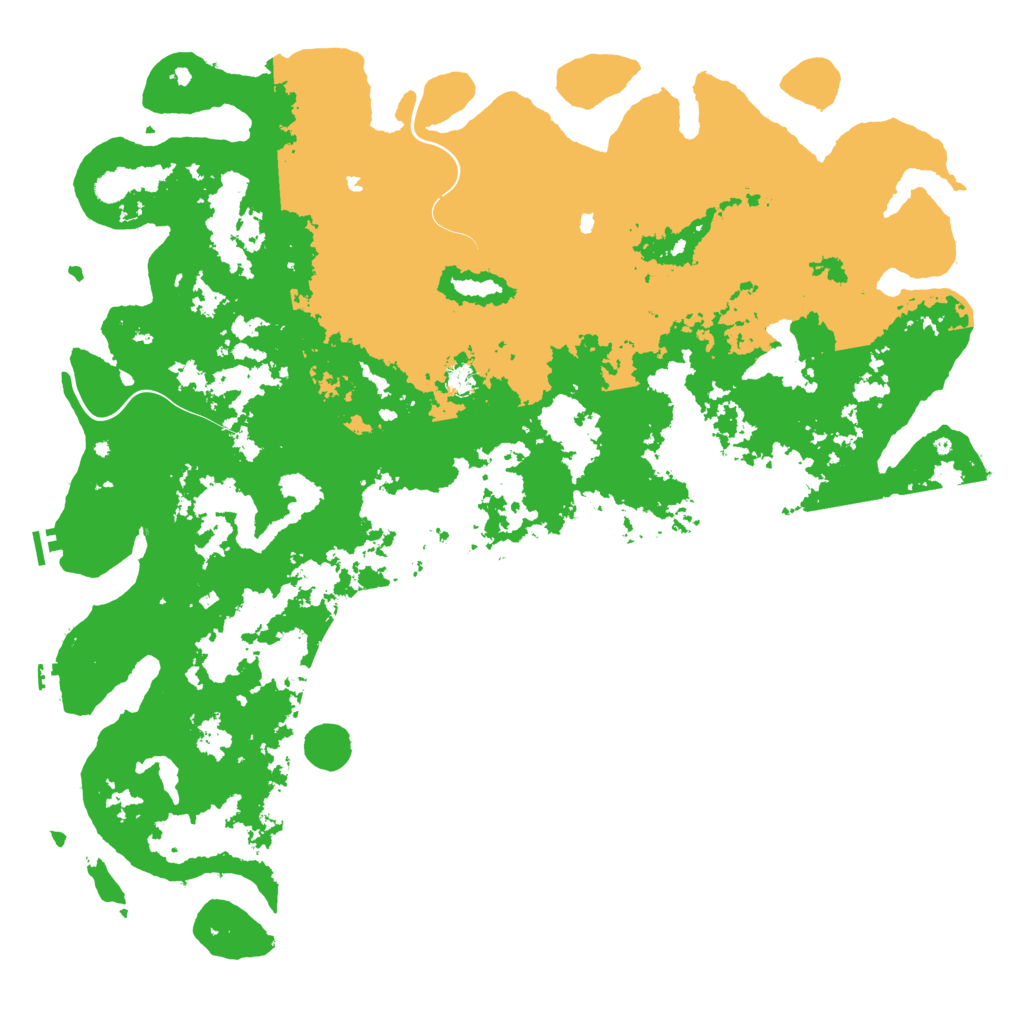 Biome Rust Map: Procedural Map, Size: 6000, Seed: 2887574