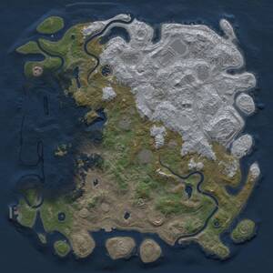 Thumbnail Rust Map: Procedural Map, Size: 4800, Seed: 1262776432, 17 Monuments
