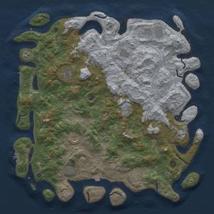 Thumbnail Rust Map: Procedural Map, Size: 4800, Seed: 1262776432, 19 Monuments