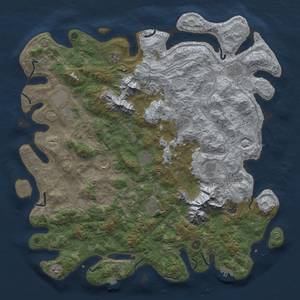 Thumbnail Rust Map: Procedural Map, Size: 5000, Seed: 1137743654, 19 Monuments