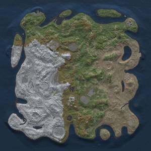 Thumbnail Rust Map: Procedural Map, Size: 4250, Seed: 1255070447, 19 Monuments