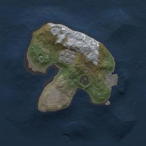 Thumbnail Rust Map: Procedural Map, Size: 1493, Seed: 998380029, 4 Monuments