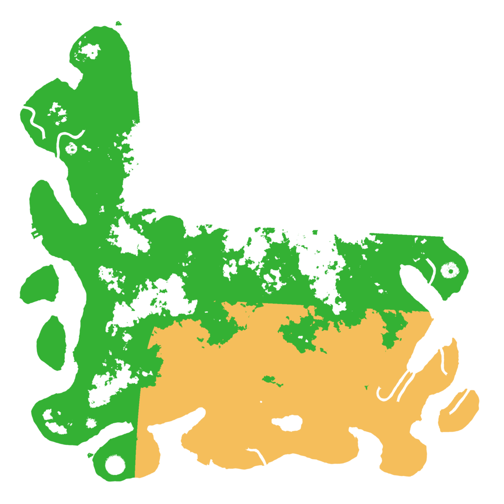 Biome Rust Map: Procedural Map, Size: 4500, Seed: 1234567895