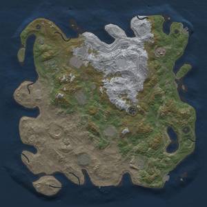 Thumbnail Rust Map: Procedural Map, Size: 4250, Seed: 566457397, 19 Monuments