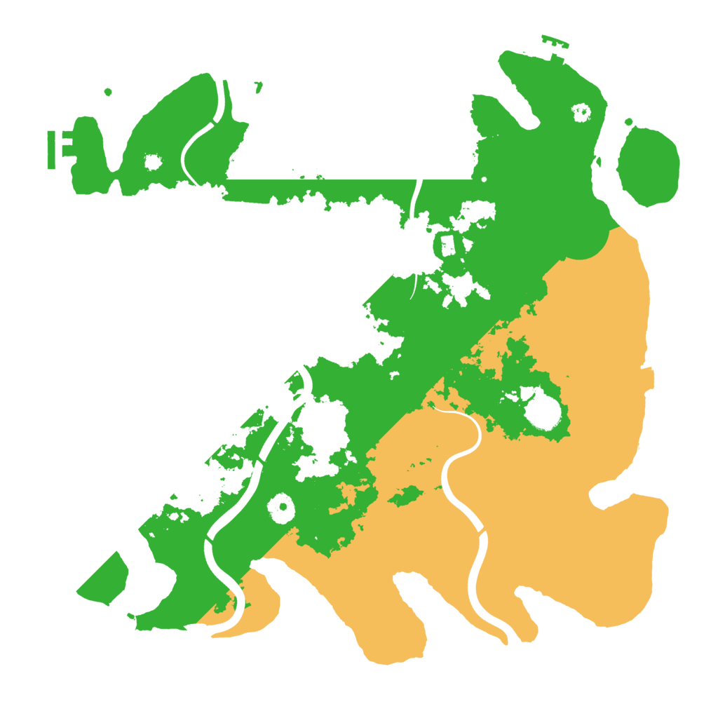 Biome Rust Map: Procedural Map, Size: 3800, Seed: 97096949