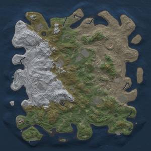 Thumbnail Rust Map: Procedural Map, Size: 4500, Seed: 93721, 19 Monuments