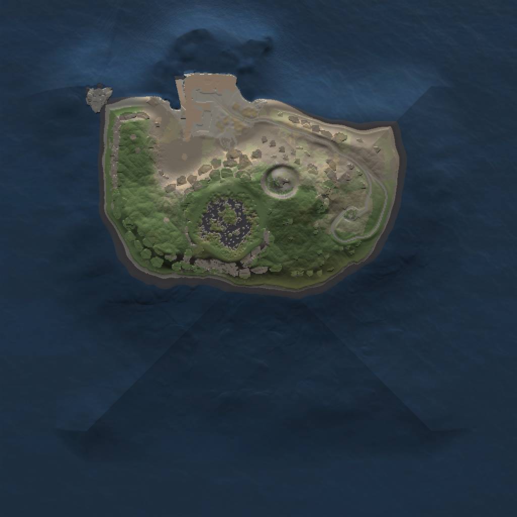 Rust Map: Procedural Map, Size: 1000, Seed: 1398560658, 3 Monuments