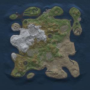 Thumbnail Rust Map: Procedural Map, Size: 3250, Seed: 378431309, 15 Monuments