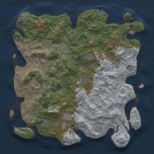 Thumbnail Rust Map: Procedural Map, Size: 4500, Seed: 6235, 19 Monuments