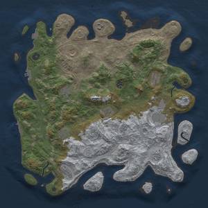 Thumbnail Rust Map: Procedural Map, Size: 4250, Seed: 793251623, 19 Monuments