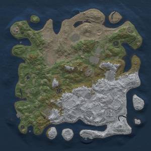 Thumbnail Rust Map: Procedural Map, Size: 4096, Seed: 347020524, 19 Monuments