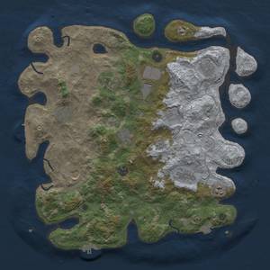 Thumbnail Rust Map: Procedural Map, Size: 4000, Seed: 1604815853, 19 Monuments