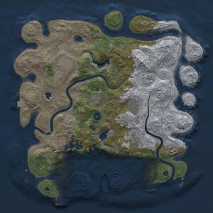 Thumbnail Rust Map: Procedural Map, Size: 4000, Seed: 1604815853, 15 Monuments