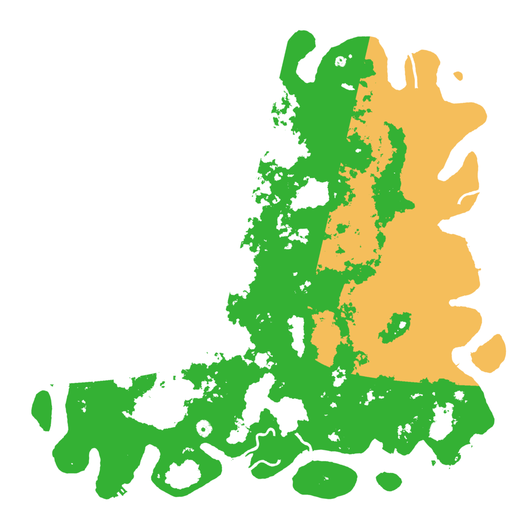 Biome Rust Map: Procedural Map, Size: 5000, Seed: 71223