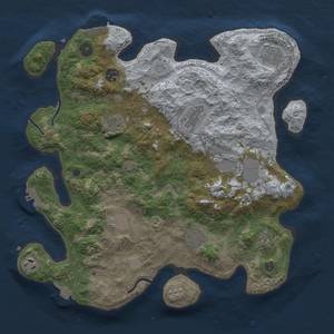 Thumbnail Rust Map: Procedural Map, Size: 3700, Seed: 137871025, 18 Monuments