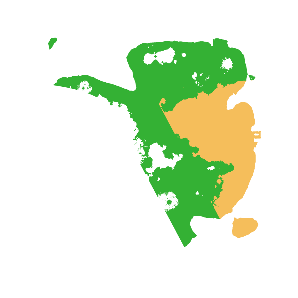 Biome Rust Map: Procedural Map, Size: 2400, Seed: 91493431