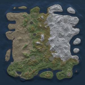 Thumbnail Rust Map: Procedural Map, Size: 4500, Seed: 1433547841, 19 Monuments