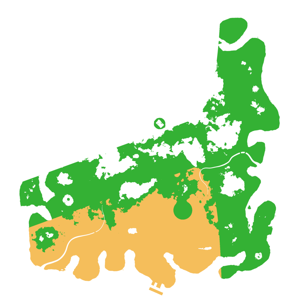 Biome Rust Map: Procedural Map, Size: 4250, Seed: 775597681