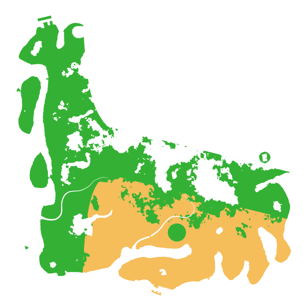 Biome Rust Map: Procedural Map, Size: 4500, Seed: 1634525266