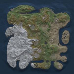 Thumbnail Rust Map: Procedural Map, Size: 3800, Seed: 627607891, 18 Monuments