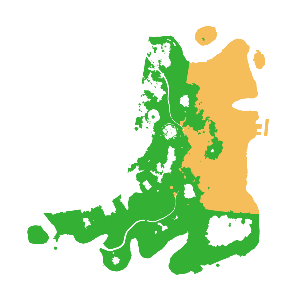 Biome Rust Map: Procedural Map, Size: 3500, Seed: 33132599