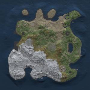 Thumbnail Rust Map: Procedural Map, Size: 3000, Seed: 406611947, 11 Monuments