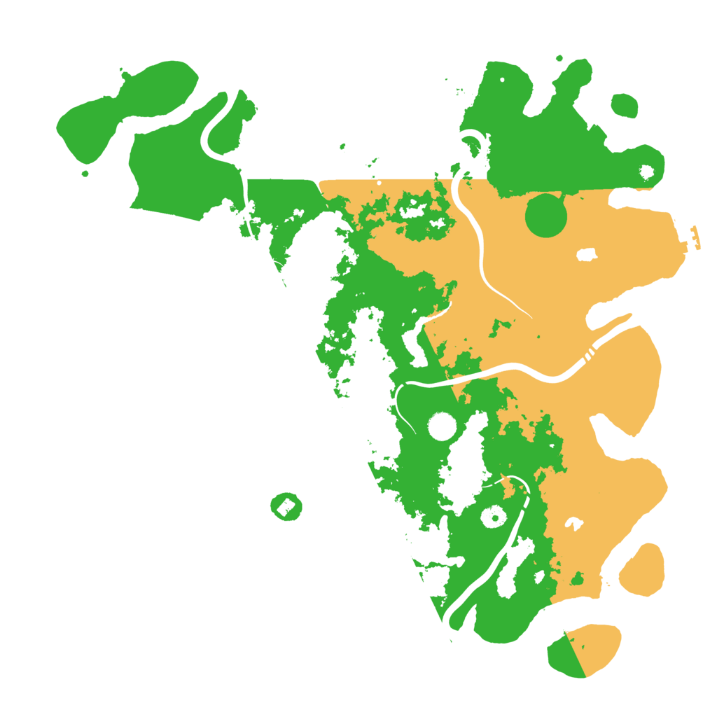 Biome Rust Map: Procedural Map, Size: 4500, Seed: 35640495