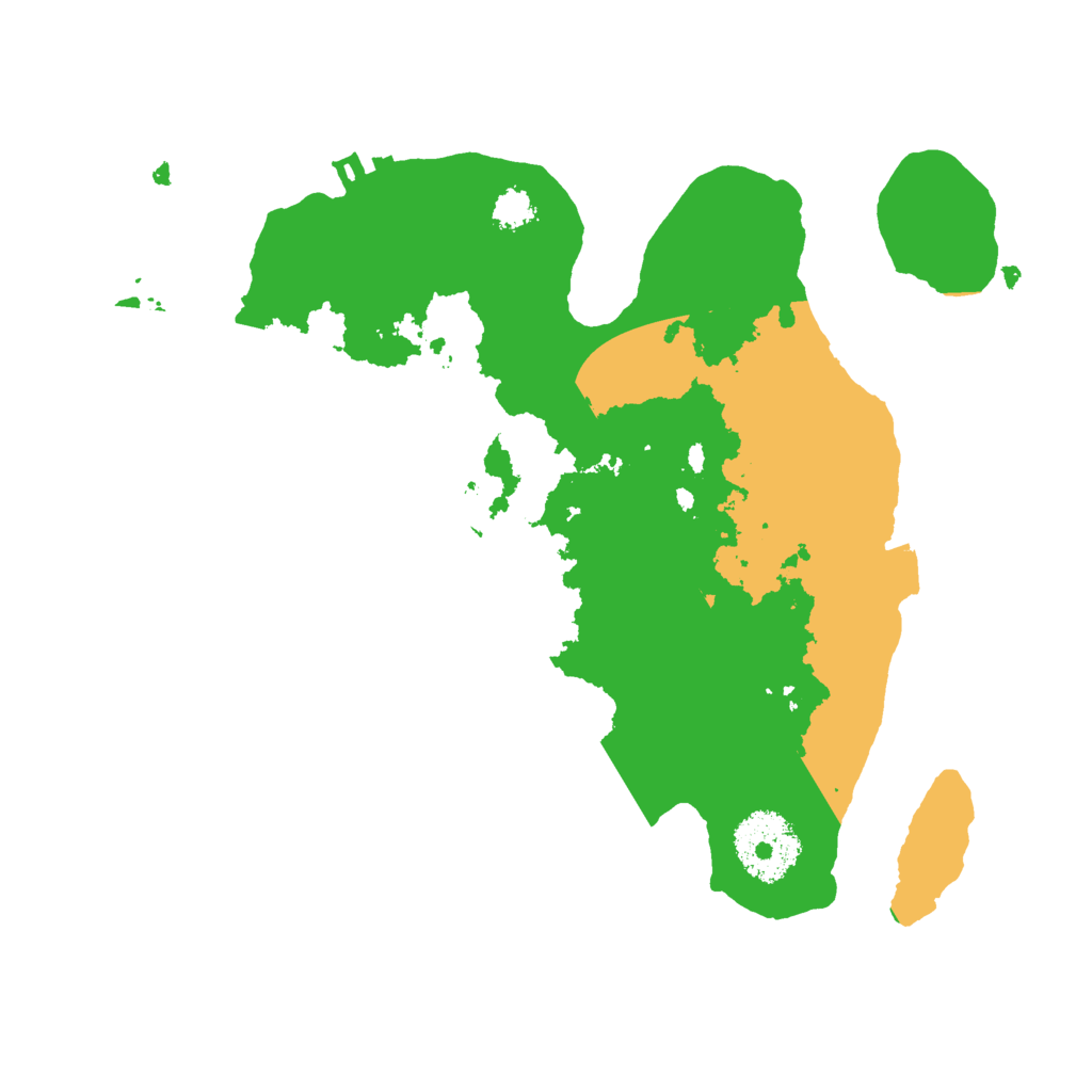 Biome Rust Map: Procedural Map, Size: 2500, Seed: 1453704038